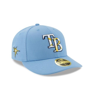 Blue Tampa Bay Rays Hat - New Era MLB 2021 Spring Training Low Profile 59FIFTY Fitted Caps USA1305628